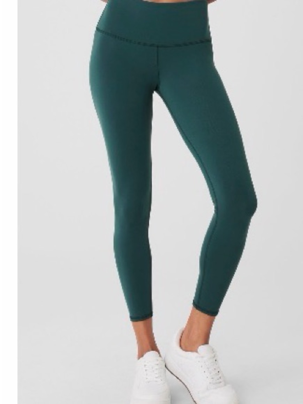 ALO 7/8 high rise airbrush leggings midnight green XXS